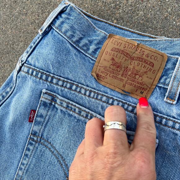 Vintage Y2K Levi’s 550 Relaxed Fit Tapered Leg Jeans 18 W M Ladies - Picture 2 of 7